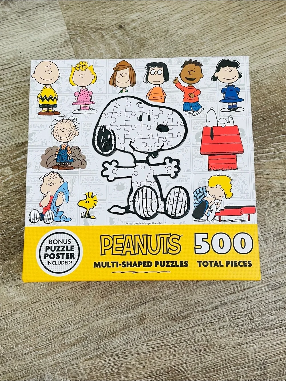 Peanuts Multi-Shaped Puzzles 500 Total Pieces – 12 Individual Character Puzzles